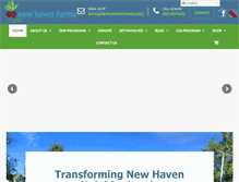 Tablet Screenshot of newhavenfarms.org